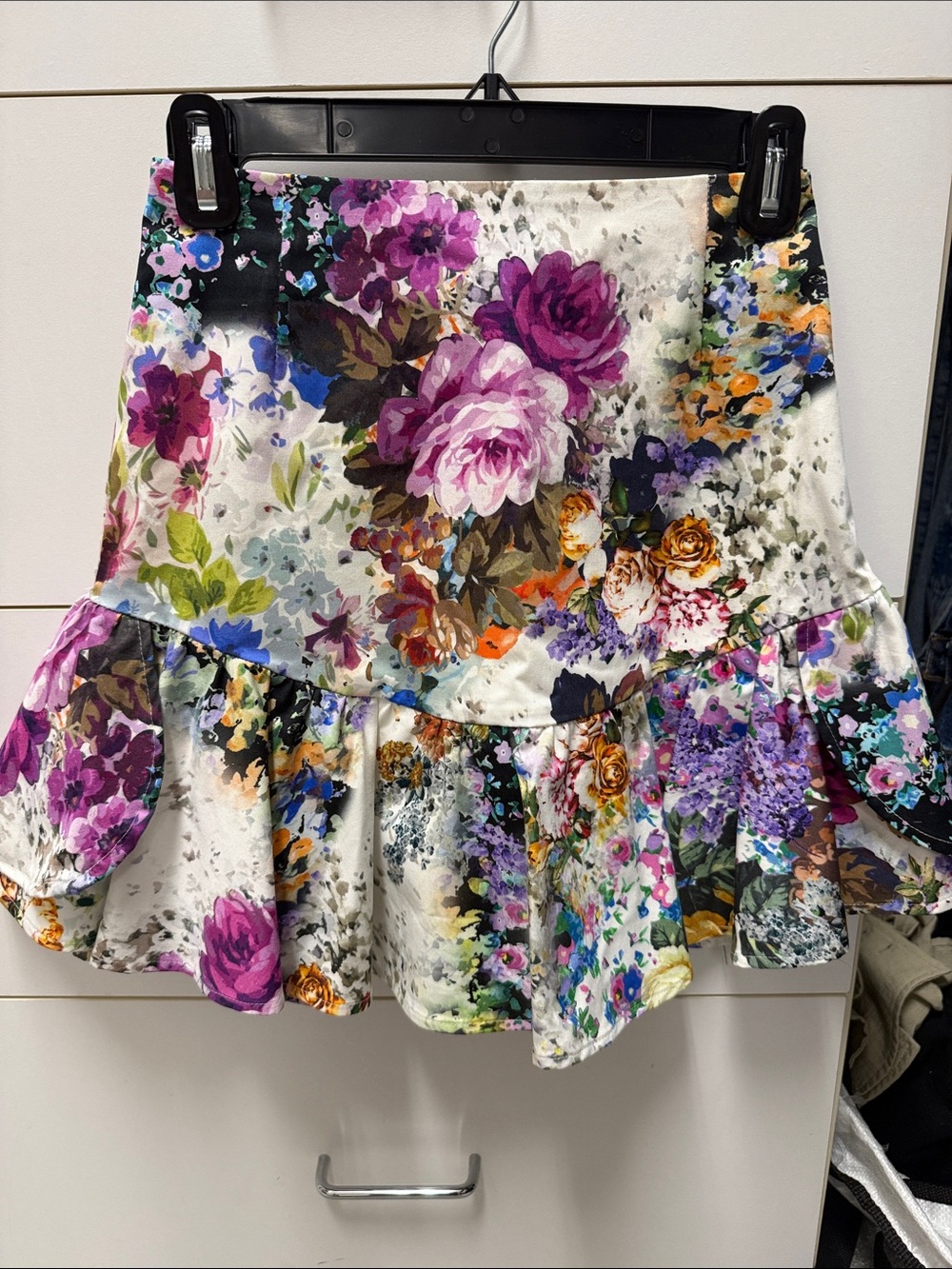 Floral Ruffle Mini Skirt - Multi Floral